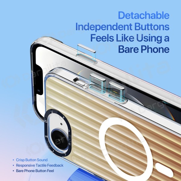 Apple iPhone 16e, 17e dėklas "Dux Ducis Zest" (Gradient Desert Gold)