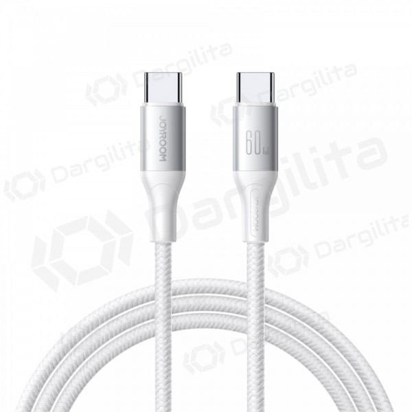 USB-C laidas Joyroom S-A28 USB-C į USB-C 1 m 60 W baltas