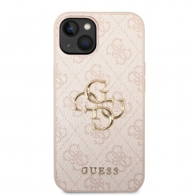 Apple iPhone 14 dėklas "Guess PU 4G Metal Logo"