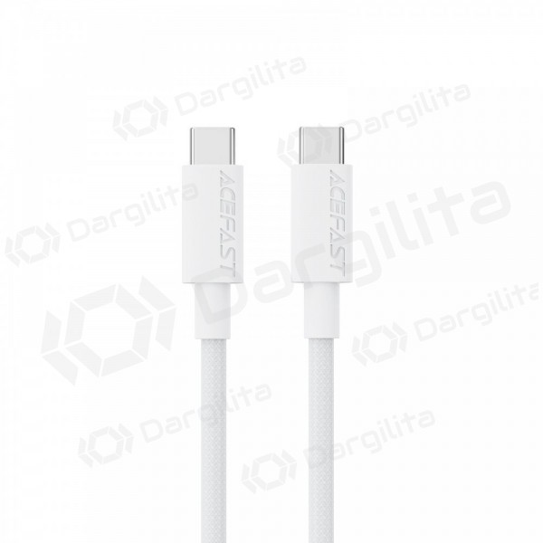 USB-C laidas Acefast C18-03 USB-C į USB-C 1.2 m 60 W baltas