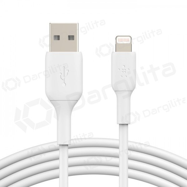 Lightning laidas Belkin Boost Charge USB-A į Lightning 1 m baltas