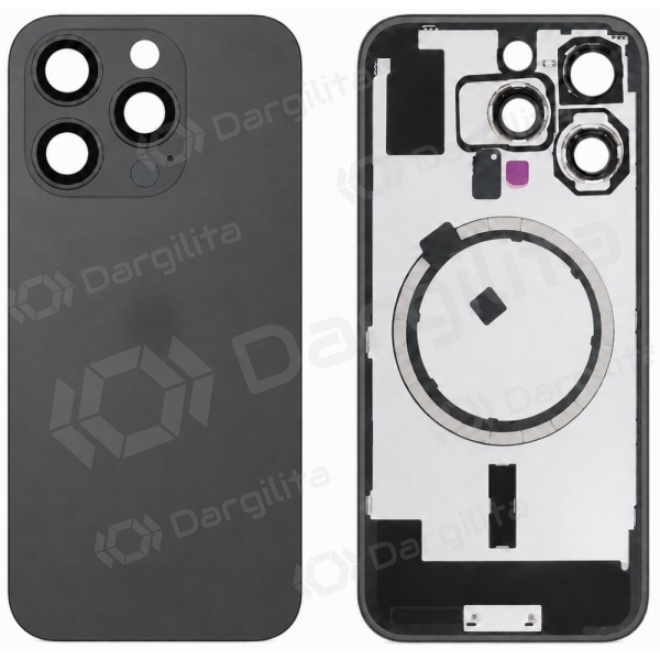Apple iPhone 16 Pro galinis dangtelis (juodas) (Premium)