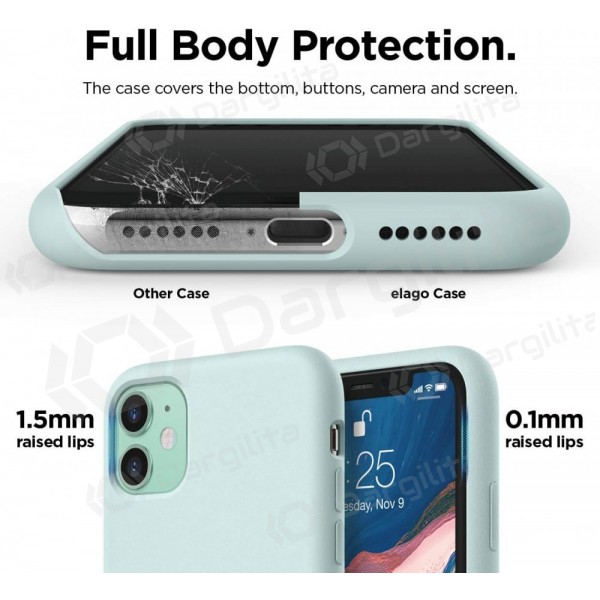 Samsung Galaxy A27 dėklas "Liquid Silicone" 1.5mm mėtinis