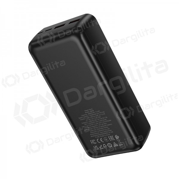 Išorinė baterija (Power Bank) Borofone BJ80B 30000 mAh 22.5 W, juoda