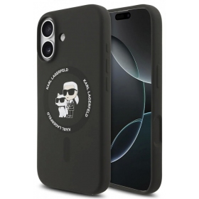 Apple iPhone 17 dėklas "Karl Lagerfeld Liquid Silicone Karl and Choupette MagSafe"