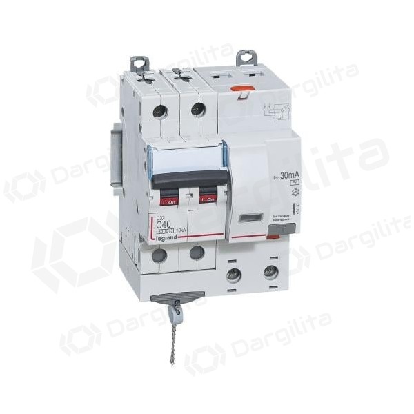 Srovės nuotekio relė su automatiniu jungikliu Legrand 411162 (C, 40A, 2P, 30mA, 230V)