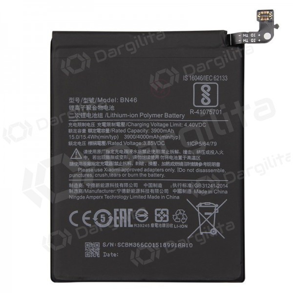 Xiaomi Redmi 7 / Redmi Note 8 / Redmi Note 8T (BN46) baterija / akumuliatorius (3900mAh)