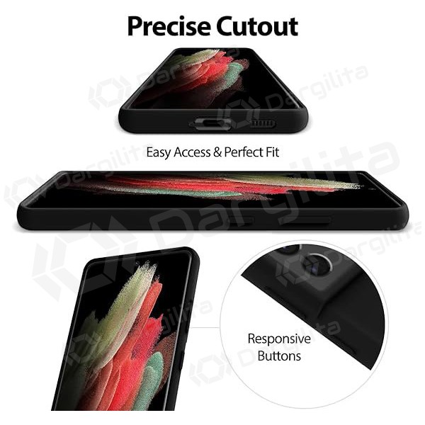 Samsung Galaxy S25+ dėklas Mercury "Silicone Case" (juodas)