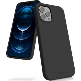 Apple iPhone 15 dėklas Mercury "Silicone Case" (levandos pilka)