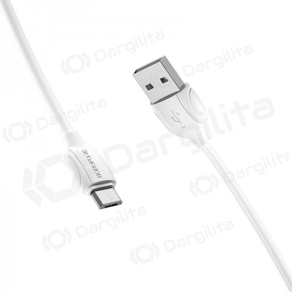 Micro USB laidas Borofone BX19 USB-A į Micro USB 1 m baltas