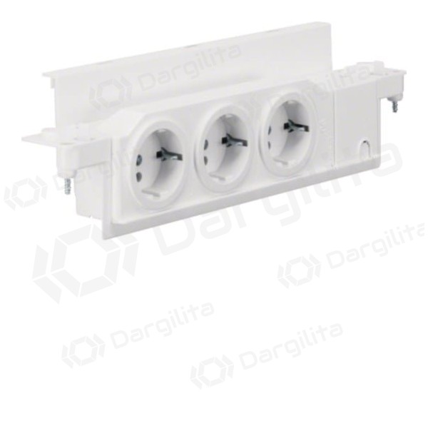 Kištukinis lizdas Hager VZ00UP (3 v., pasukamas, skirtas VOLTA skydams)