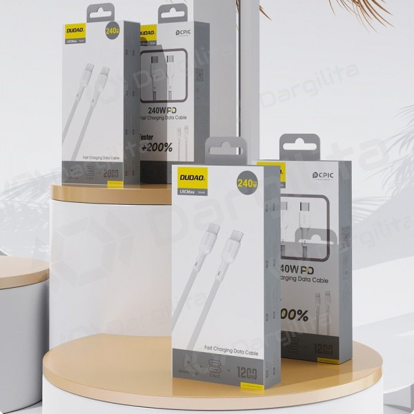 USB-C laidas Dudao L9CMax USB-C į USB-C 2 m 240 W juodas