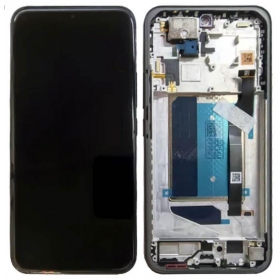 Xiaomi Poco M8 Pro 5G ekranas (juodas) (su rėmeliu) (originalus)