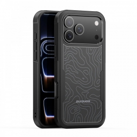 Apple iPhone 17 Pro, 18 Pro dėklas "Dux Ducis Shld" juodas (Contour Pattern)