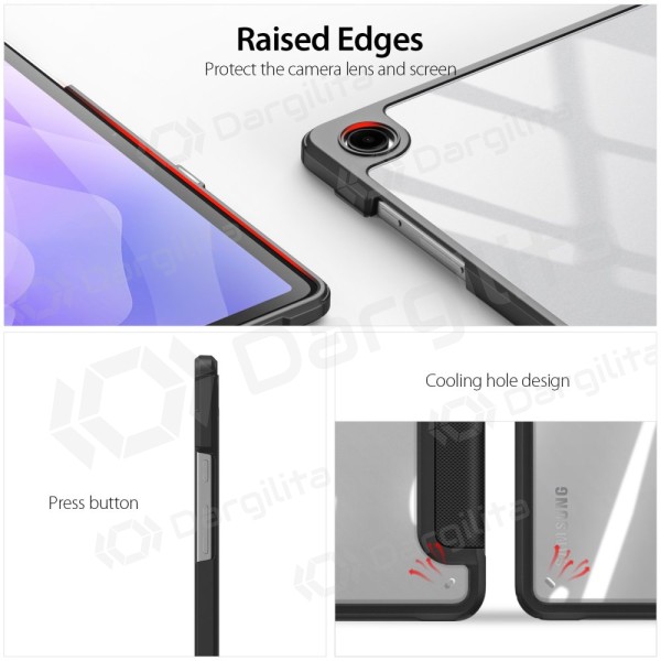 Samsung Galaxy Tab A9+ dėklas "Dux Ducis Toby" (juodas)
