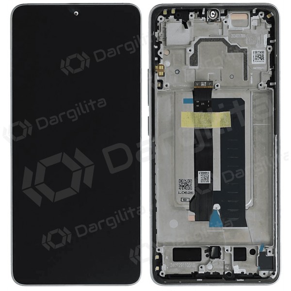 Xiaomi Poco X6 Pro 5G ekranas (pilkas) (su rėmeliu) (originalus)