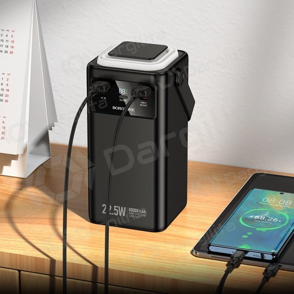 Išorinė baterija (Power Bank) Borofone BJ65B 80000 mAh 22.5 W, juoda
