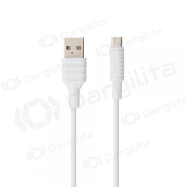 USB kabelis Borofone BX1 microUSB 1.0m (baltas)