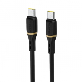 USB-C laidas Dudao L25C USB-C į USB-C 1 m 60 W juodas