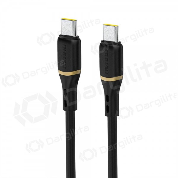 USB-C laidas Dudao L25C USB-C į USB-C 1 m 60 W juodas
