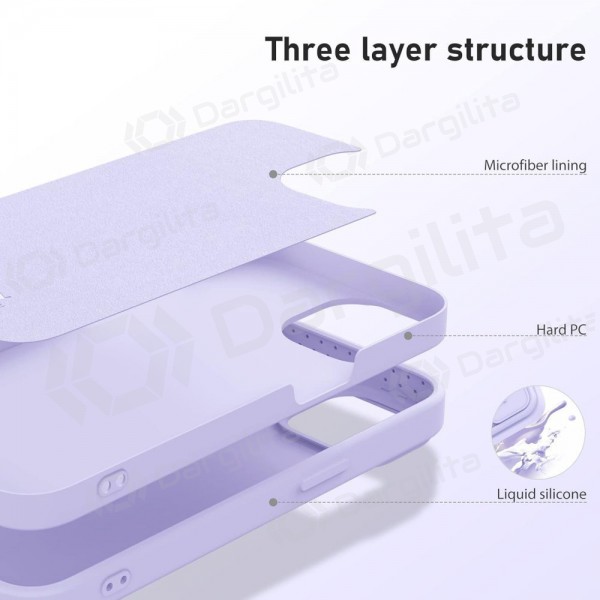 Apple iPhone 14 Plus dėklas „Nillkin Silicone“ (šviesiai violetinis) Apple iPhone 14 Plus dėklas „Nillkin Silicone“ (šviesiai violetinis)