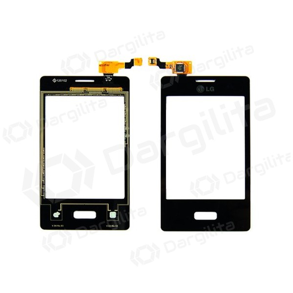 LG E400 (L3) lietimui jautrus stikliukas (juodas)