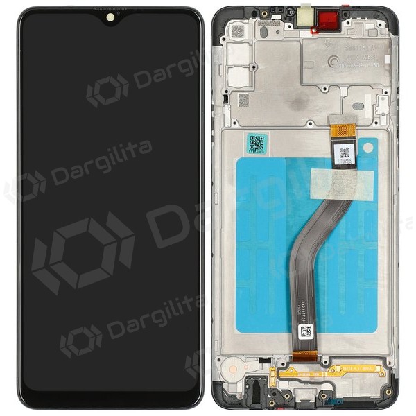 Samsung Galaxy A20s ekranas (juodas) (su rėmeliu) (originalus) Samsung Galaxy A20s ekranas (juodas) (su rėmeliu) (originalus)