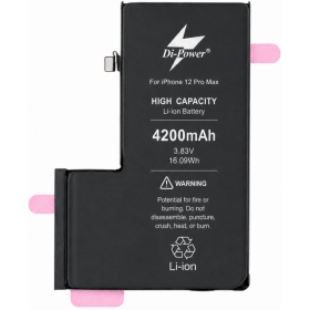 Apple iPhone 12 Pro Max baterija, akumuliatorius Di-Power 4200 mAh (padidintos talpos)