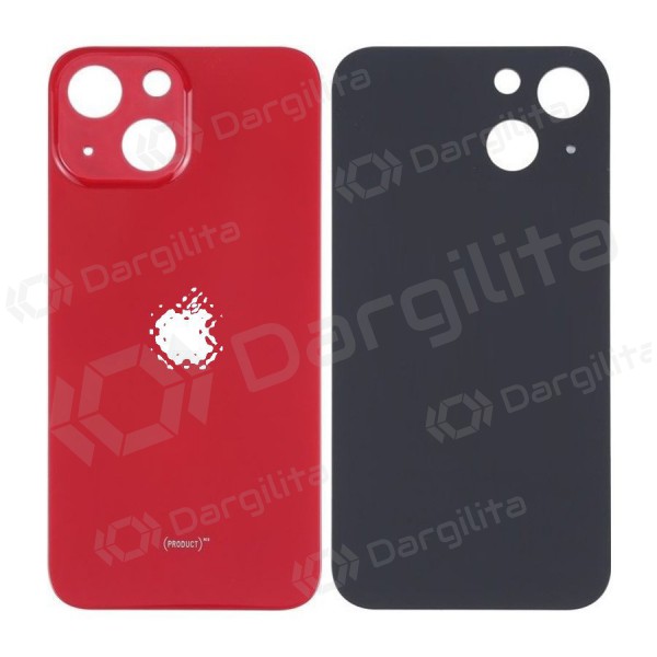 Apple iPhone 13 mini galinis baterijos dangtelis (raudonas) (bigger hole for camera)