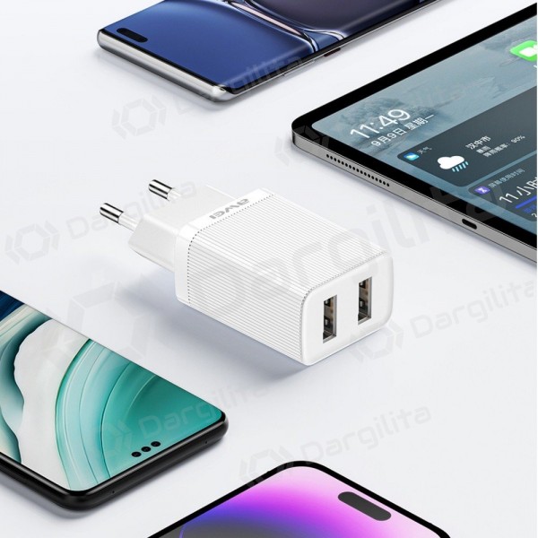 Telefono įkroviklis Awei C15-EU 10 W 2xUSB-A baltas