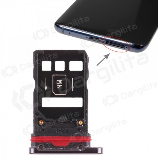 Huawei Mate 20 Pro SIM kortelės laikiklis (juodas)