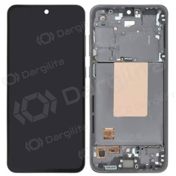Samsung Galaxy S24 FE ekranas (grafitas) (su rėmeliu) (Premium)