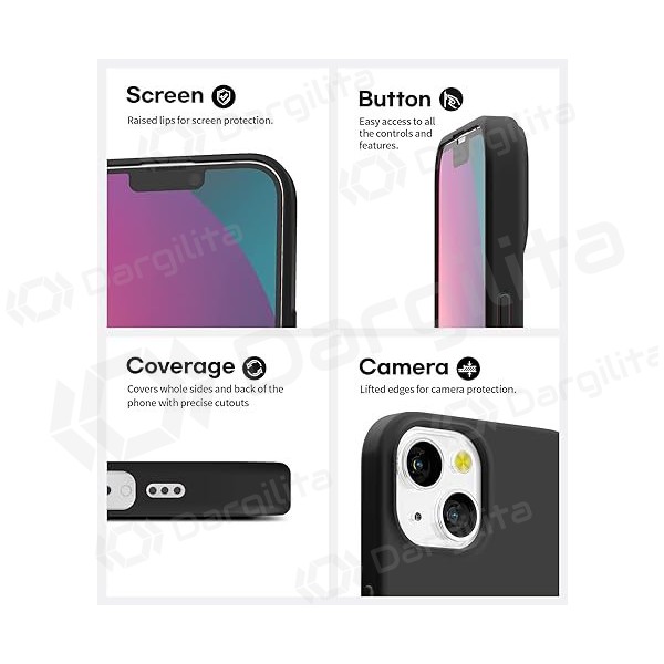 Apple iPhone 14 Plus dėklas "Mercury Soft Feeling" (juodas) Apple iPhone 14 Plus dėklas "Mercury Soft Feeling" (juodas)
