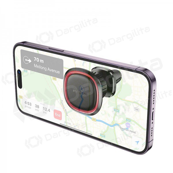 Automobilinis telefono laikiklis Borofone BH124 (air vent) juodas Automobilinis telefono laikiklis Borofone BH124 (air vent) juodas