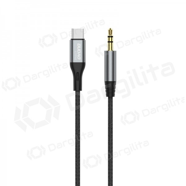 Audio laidas Dudao L11ProT USB-C į 3.5 mm 1 m juodas
