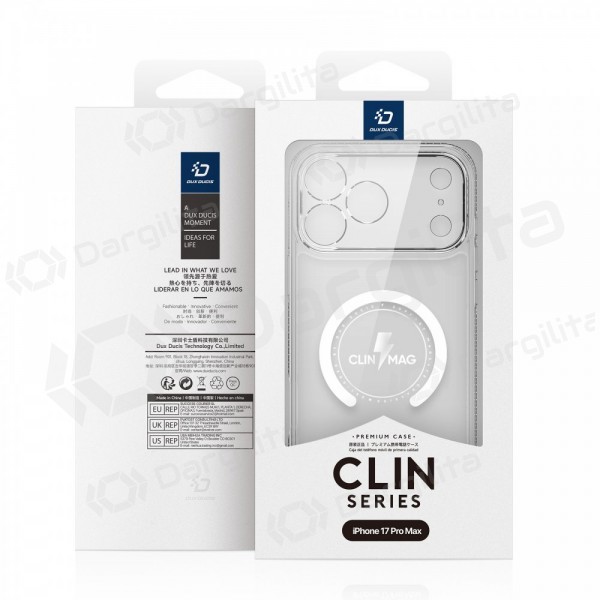 Apple iPhone 17 Pro Max dėklas "Dux Ducis Clin Magsafe" (skaidrus)