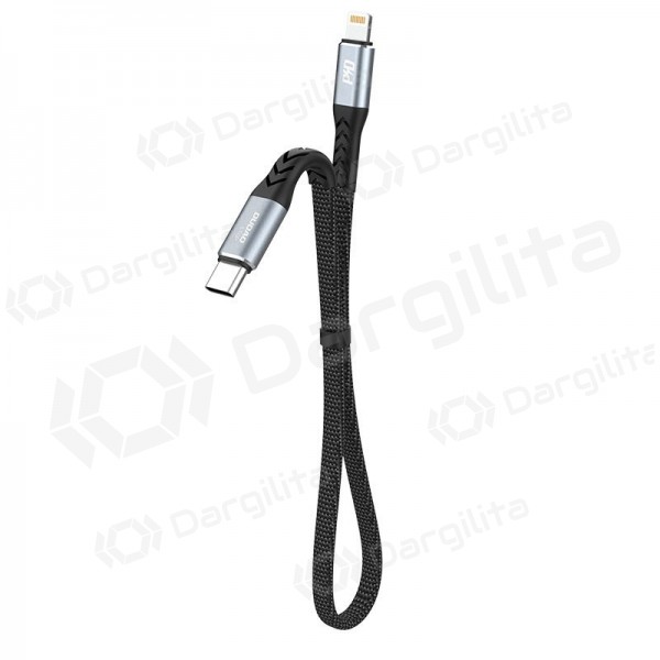Lightning laidas Dudao L10P USB-C į Lightning 0.23 m 20 W juodas