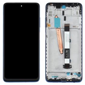 Xiaomi Poco X3 / X3 NFC ekranas (mėlynas) (su rėmeliu) (service pack) (originalus)