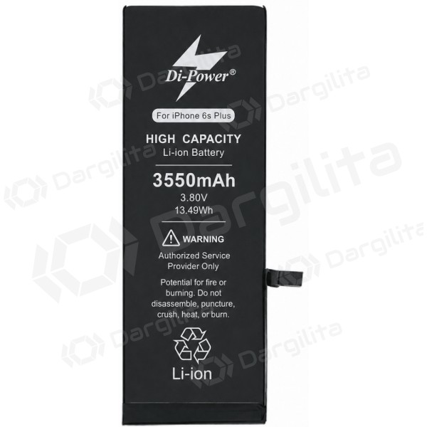 Apple iPhone 6s Plus baterija, akumuliatorius Di-Power 3550 mAh (padidintos talpos)