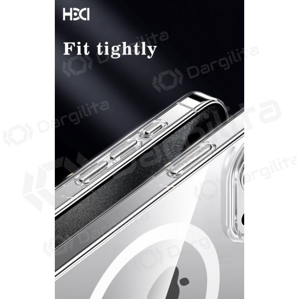Apple iPhone 15 Pro Max dėklas "HDD Clear MagSafe Case" (skaidrus)