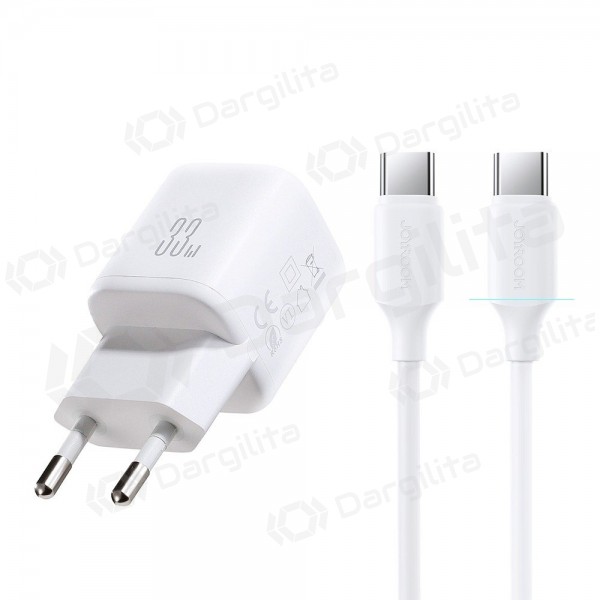 Telefono įkroviklis Joyroom JR-TG7 33 W USB-C + USB-A PD QC PPS baltas