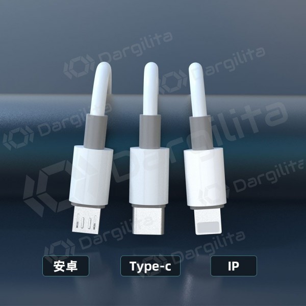 USB laidas Dudao L8s-3in1 USB-A į USB-C / Micro USB / Lightning 1.2 m