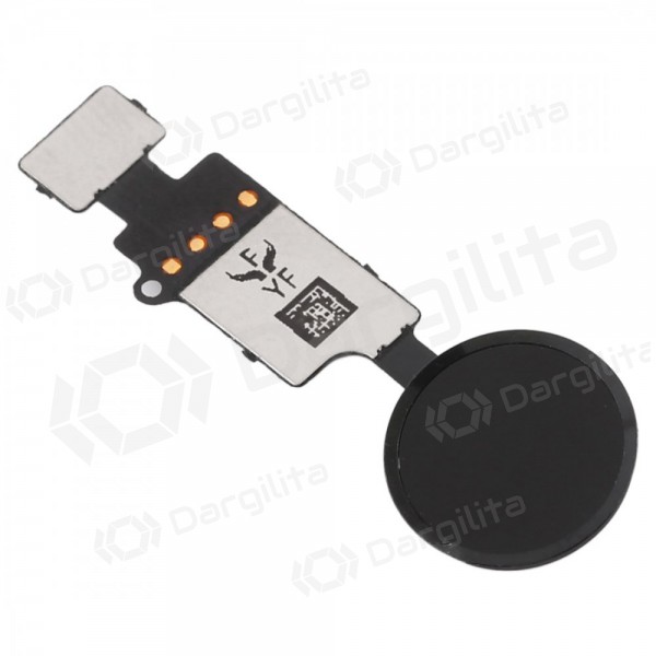 Apple iPhone 7 / 7 Plus / 8 / 8 Plus HOME mygtuko jungtis YF Touch version (juoda)