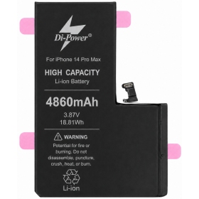 Apple iPhone 14 Pro Max baterija, akumuliatorius Di-Power 4860 mAh (padidintos talpos)