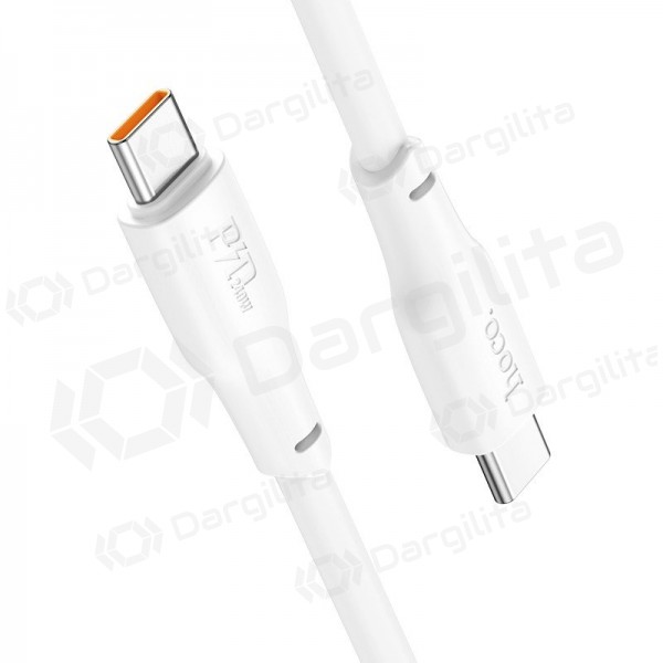 USB-C laidas Hoco X93 USB-C į USB-C 2 m 60 W baltas
