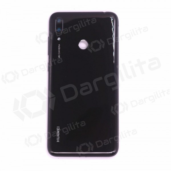 Huawei Y7 2019 galinis baterijos dangtelis (juodas) (naudotas grade C, originalus)
