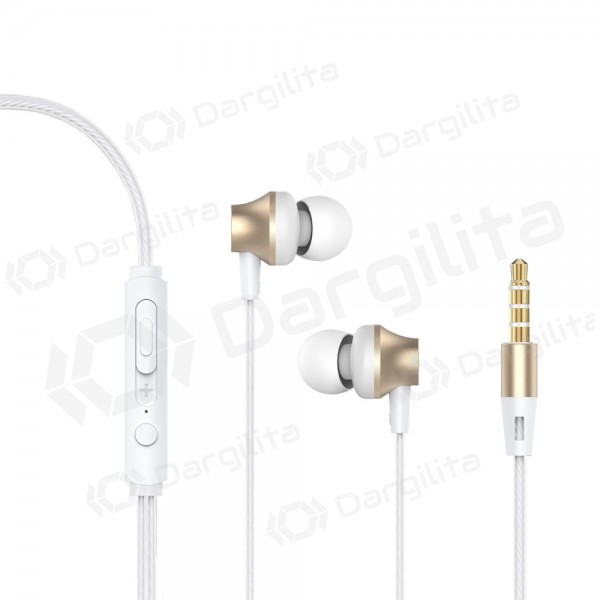Laisvų rankų įranga Devia Metal In-ear 3,5mm (auksinė)