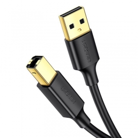 USB laidas spausdintuvams Ugreen US135 USB-A į USB-B 3 m juodas