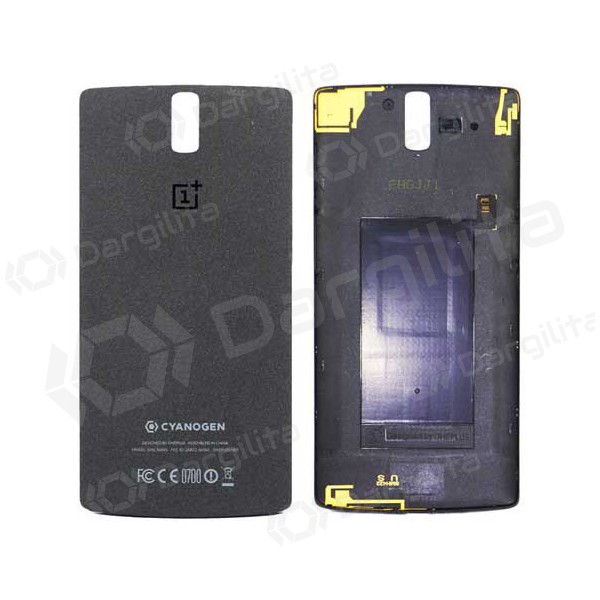 OnePlus One galinis baterijos dangtelis (juodas) (naudotas grade B, originalus)