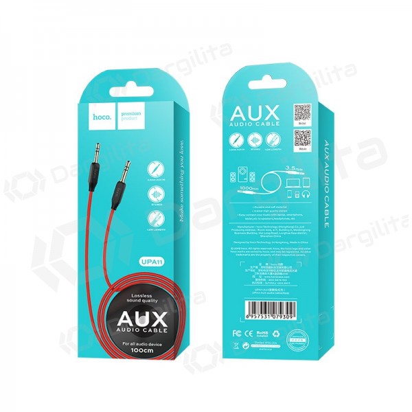Audio laidas Hoco UPA11 3.5 mm į 3.5 mm 1 m